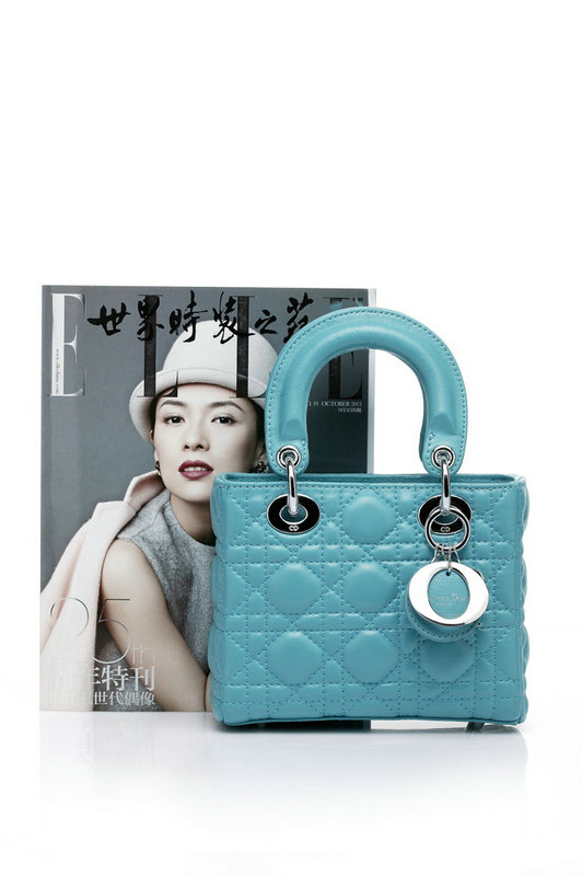 mini lady dior lambskin leather bag 6328 sky blue